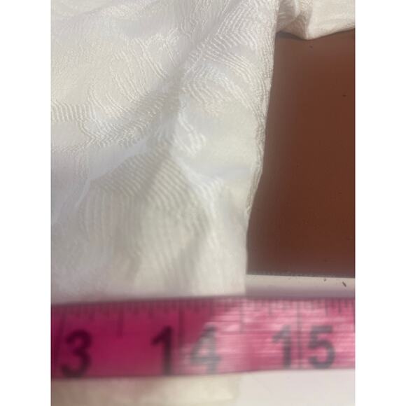 -LULUS M Confident Sophistication Ivory Jacquard Collared Blazer Romper B… - Picture 9 of 11